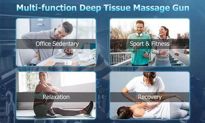 Pistolet de Massage Musculaire Électrique – Récupération Rapide & Détente Profonde