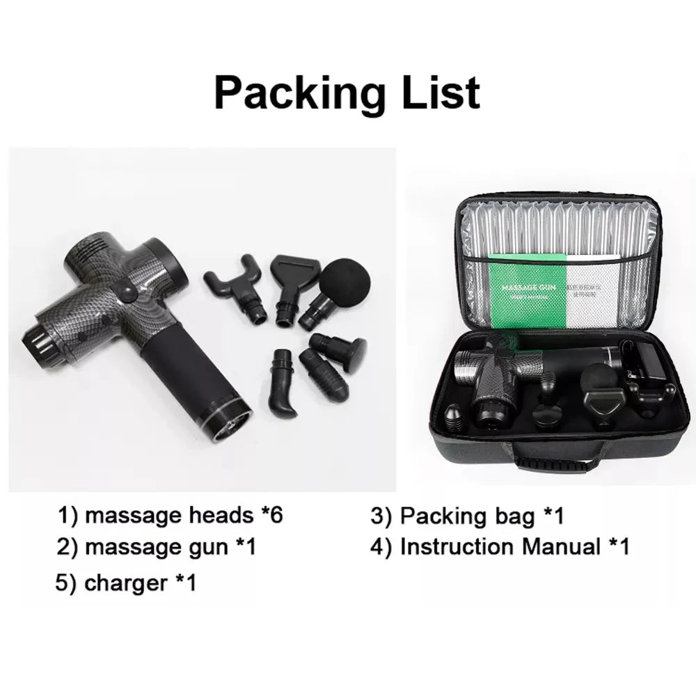 Pistolet de Massage Musculaire Électrique – Récupération Rapide & Détente Profonde