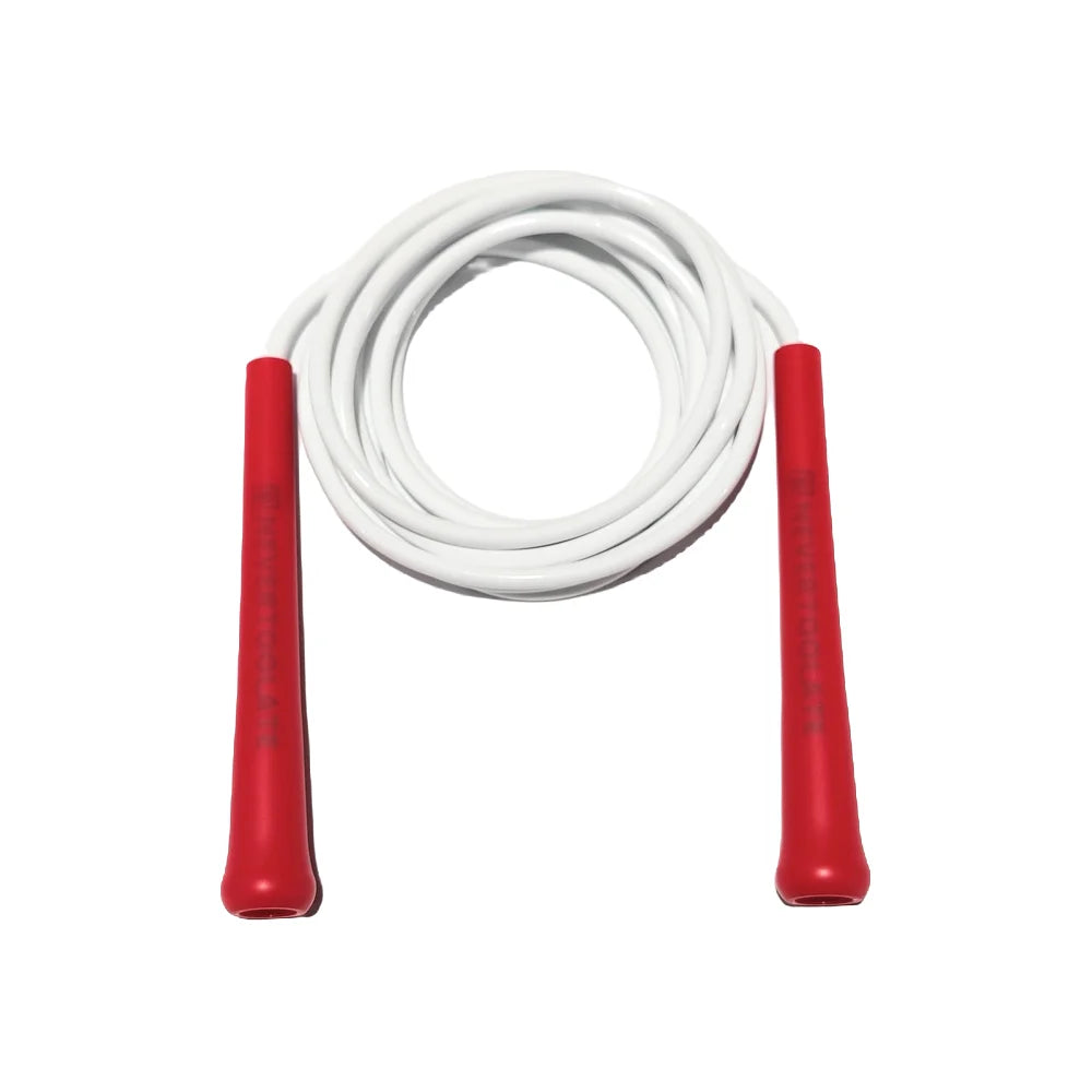 JR100-6  6 mm diameter PVC  WITH THREAD CORE skip rope 15.5cm middle-long handle NEVERTOOLATE GOOD QUALITY
